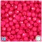 BeadTin Magenta Neon Bright 8mm Faceted Round Plastic Craft Beads (450pcs)